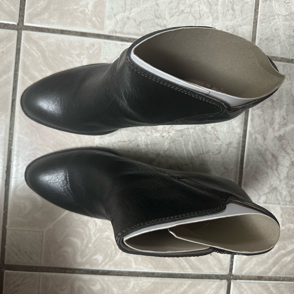 Stylish Black Leather Ankle Boots